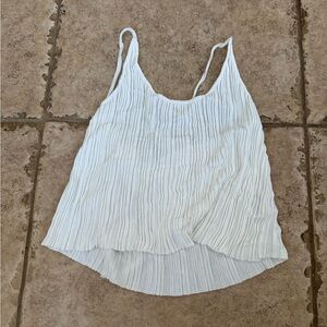 Free People White Flowy Top